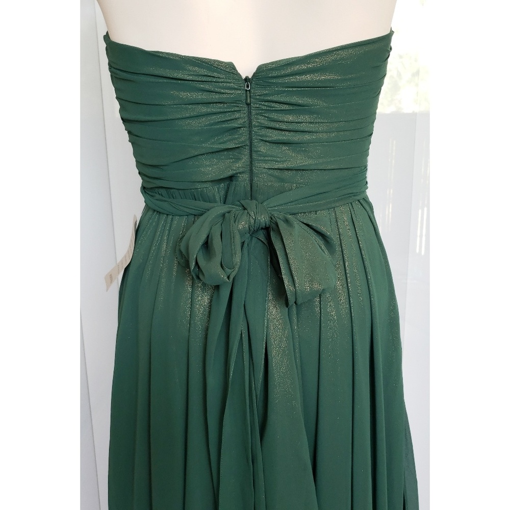 JENNY YOO formal bridesmaid prom lux shimmer dress - Picture 7 of 8